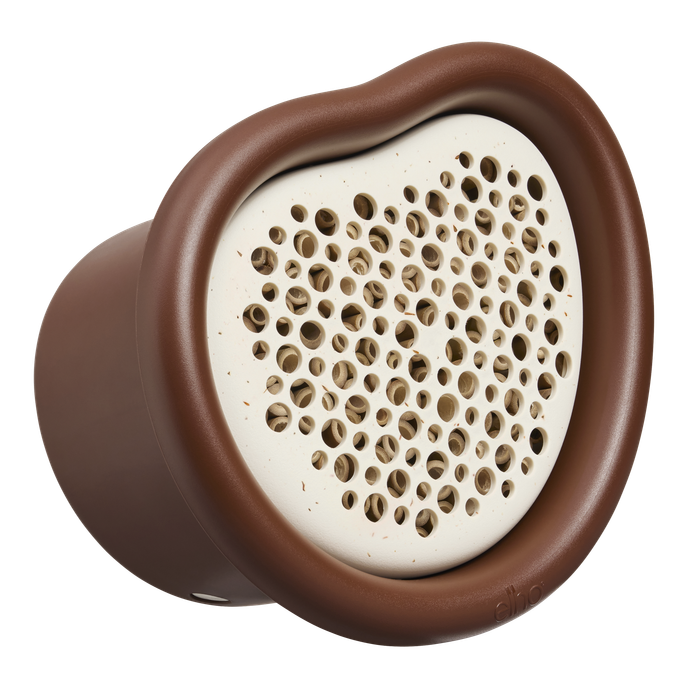 organic hôtel à abeilles 25cm marron châtaigne